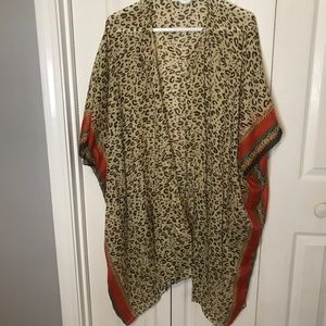 Animal Print Shawl - One Size Fits All (fits me at 3x shirt size)